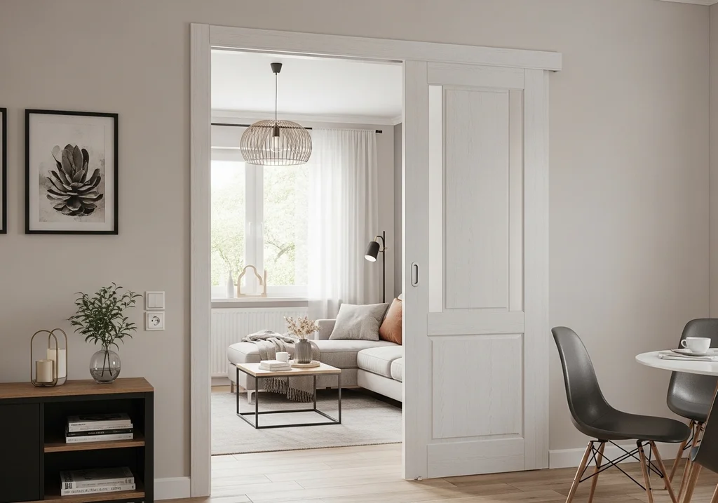 appartement moderne porte glissante