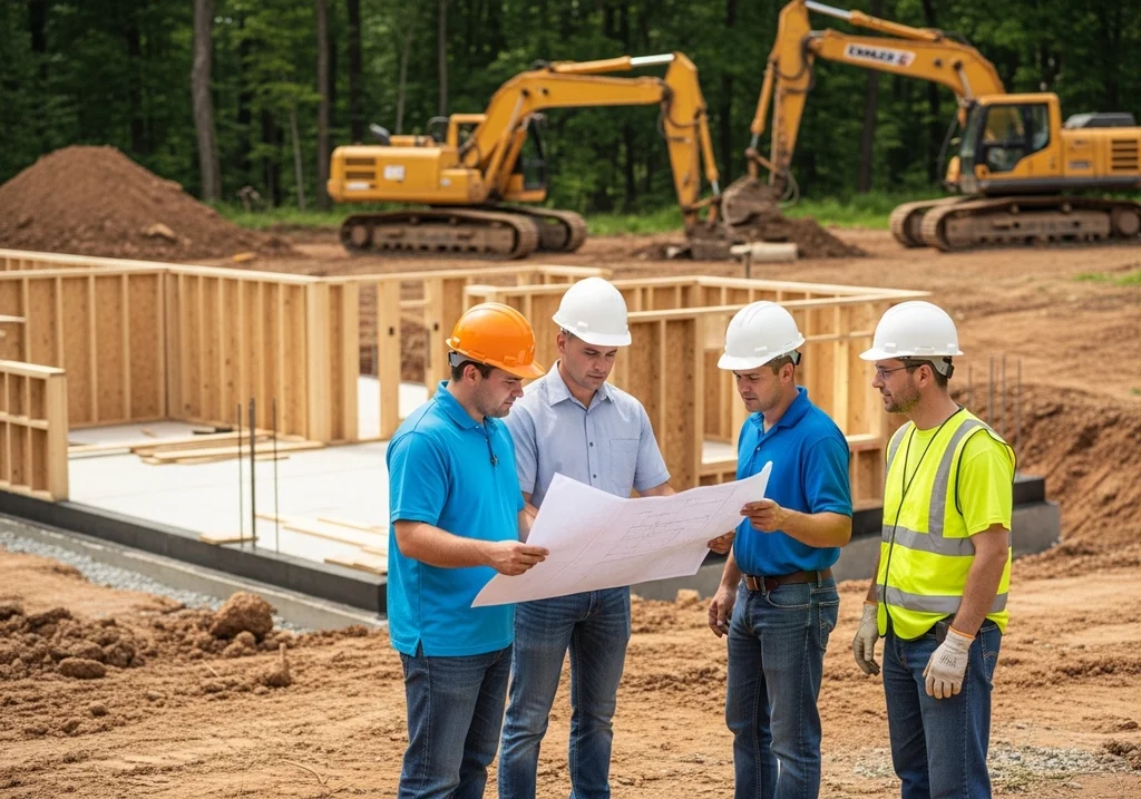 chantier construction maison