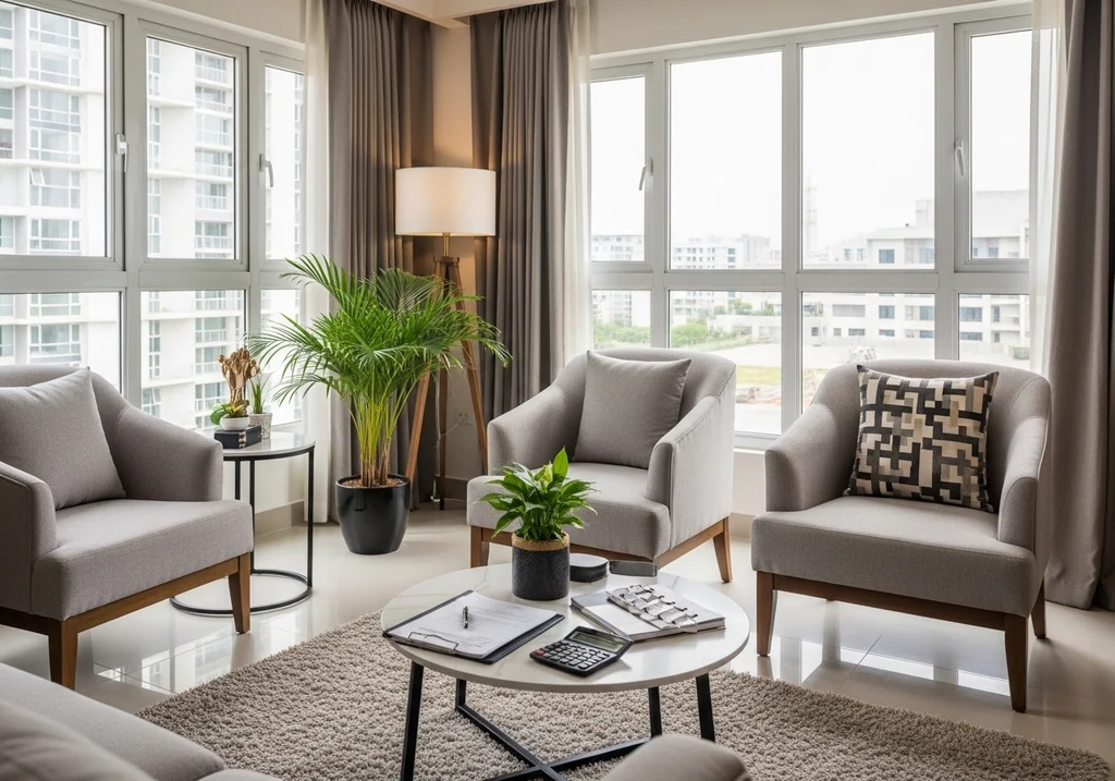 salon moderne cohabitation