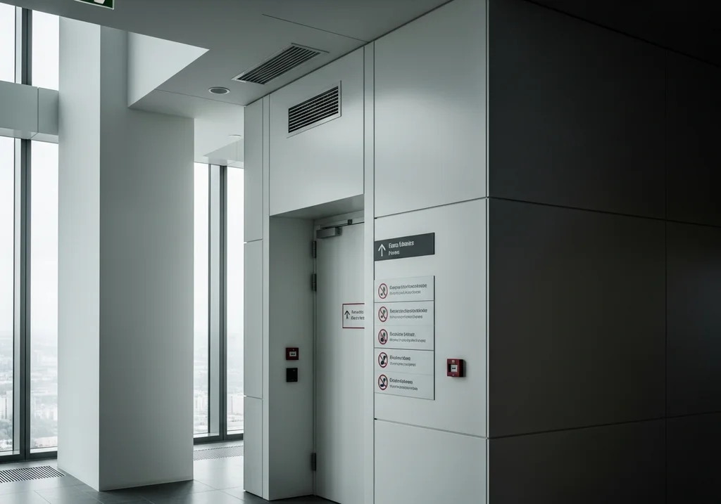 Vient ensuite le nerf de la stratégie IGH : lecompartimentage. Les compartiments sont limités à2 500 m2maximum et75 mètresmaximum, avec une limitation à1 ou 2 niveauxselon les superficies. Entre compartiments, unSASd’au moins3 m2est cité. Le sujet n’est pas seulement réglementaire : la fumée est un risque majeur, avec une statistique citée de75 %des décès dus aux fumées et non aux flammes. Autrement dit, un bon compartimentage et un désenfumage bien piloté, ce sont des minutes gagnées quand tout le reste se dégrade.