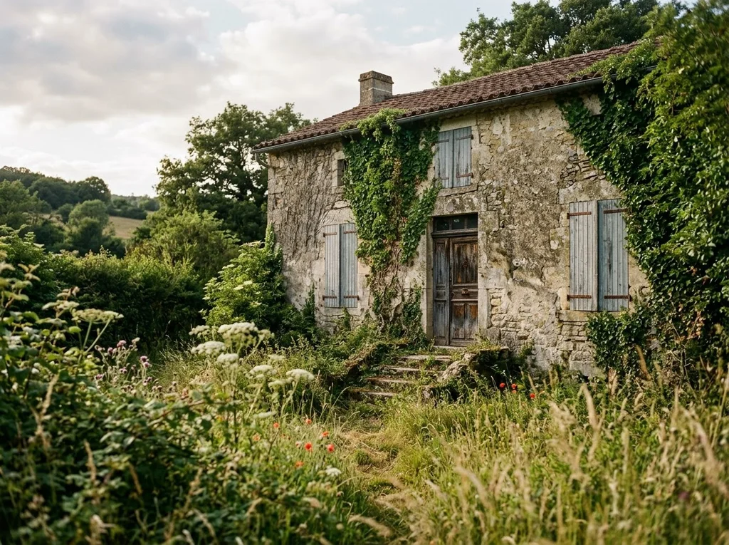 maison pierre abandonnée